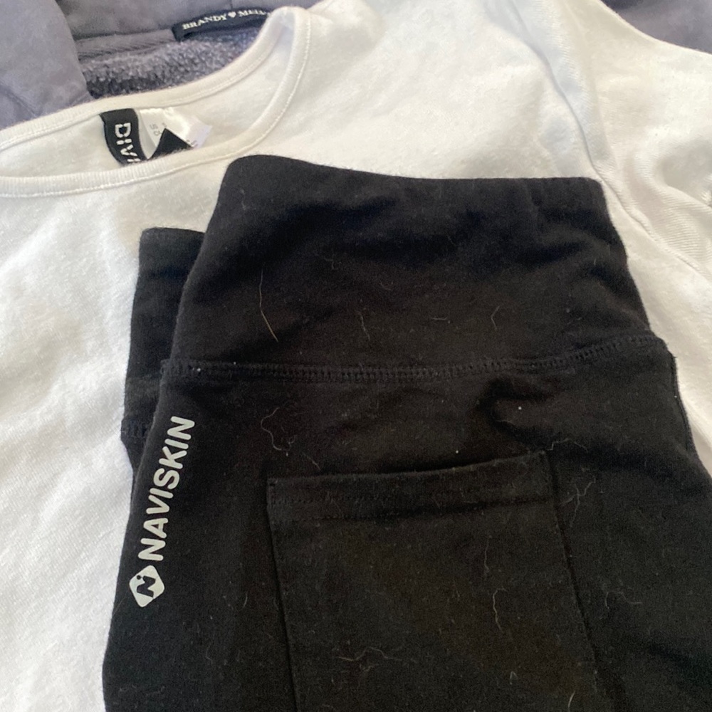 Black Naviskin Flared Leggings